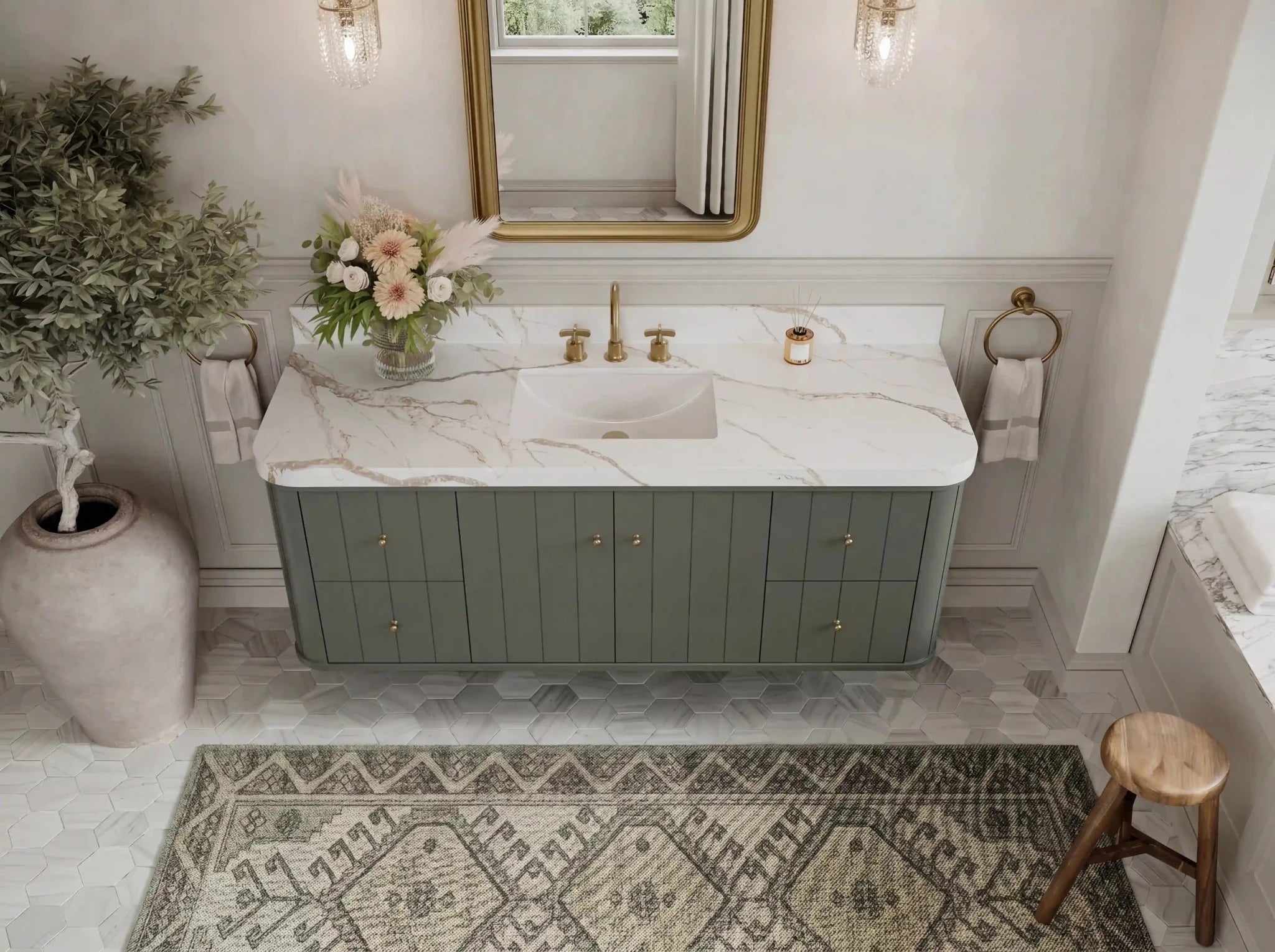 Houston Floating 60 in. W x 22 in. D Single Sink Bathroom Vanity - Willow Bath and Vanity