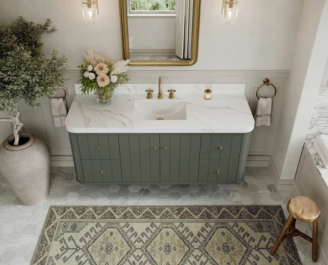 Houston Floating 60 in. W x 22 in. D Single Sink Bathroom Vanity - Willow Bath and Vanity