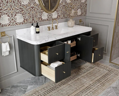 Houston Floating 60 in. W x 22 in. D Single Sink Bathroom Vanity - Willow Bath and Vanity
