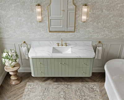 Houston Floating 60 in. W x 22 in. D Single Sink Bathroom Vanity - Willow Bath and Vanity