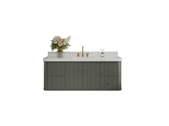 Houston Floating 60 in. W x 22 in. D Single Sink Bathroom Vanity - photo 1