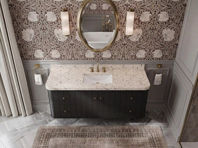 Houston Floating 60 in. W x 22 in. D Single Sink Bathroom Vanity - Willow Bath and Vanity