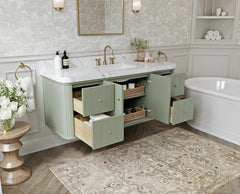 Houston Floating 60 in. W x 22 in. D Single Sink Bathroom Vanity - photo 3