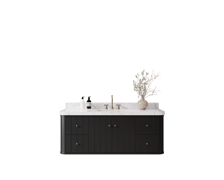 Houston Floating 60 in. W x 22 in. D Single Sink Bathroom Vanity - photo 1