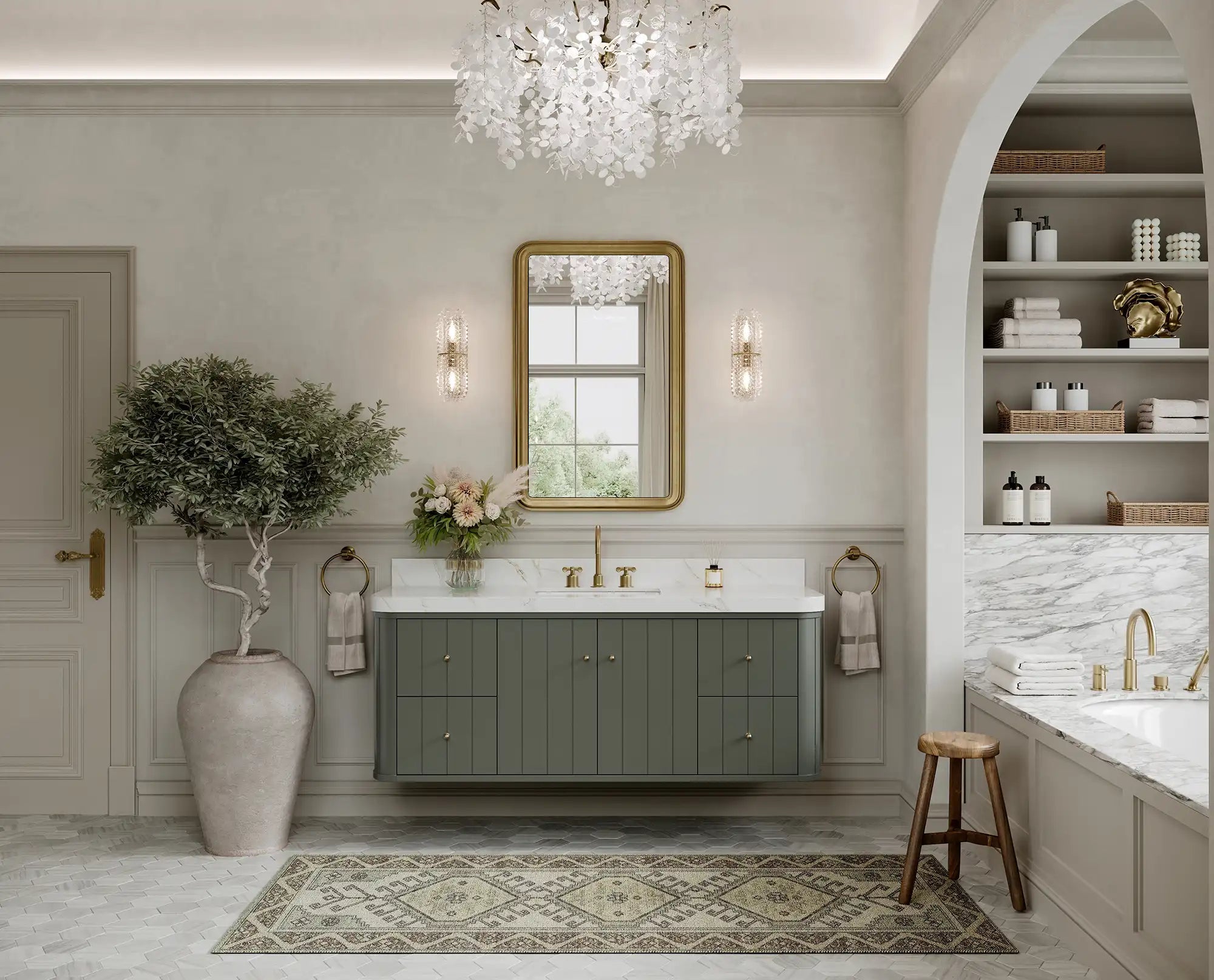 Houston Floating 60 in. W x 22 in. D Single Sink Bathroom Vanity - Willow Bath and Vanity