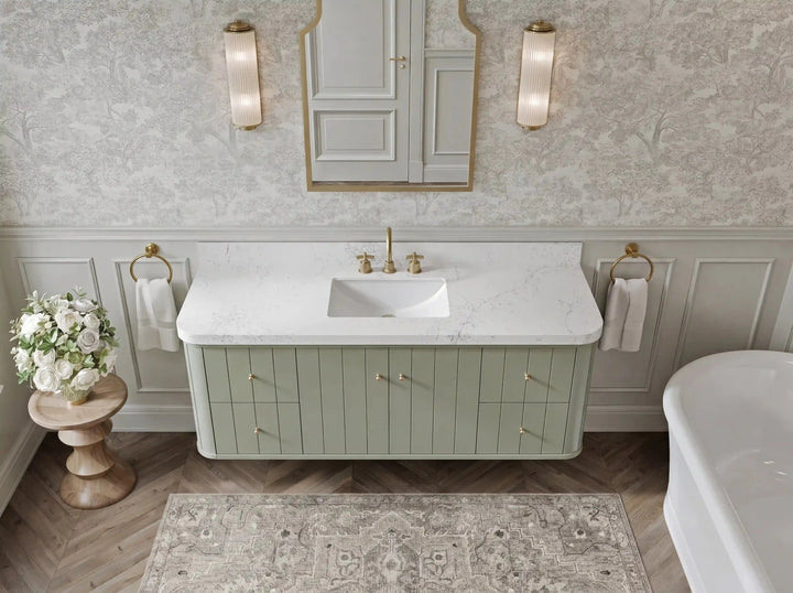 Houston Floating 60 in. W x 22 in. D Single Sink Bathroom Vanity - photo 13