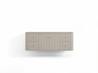 Houston Floating 60 in. W x 22 in. D Single Sink Bathroom Vanity - Willow Bath and Vanity