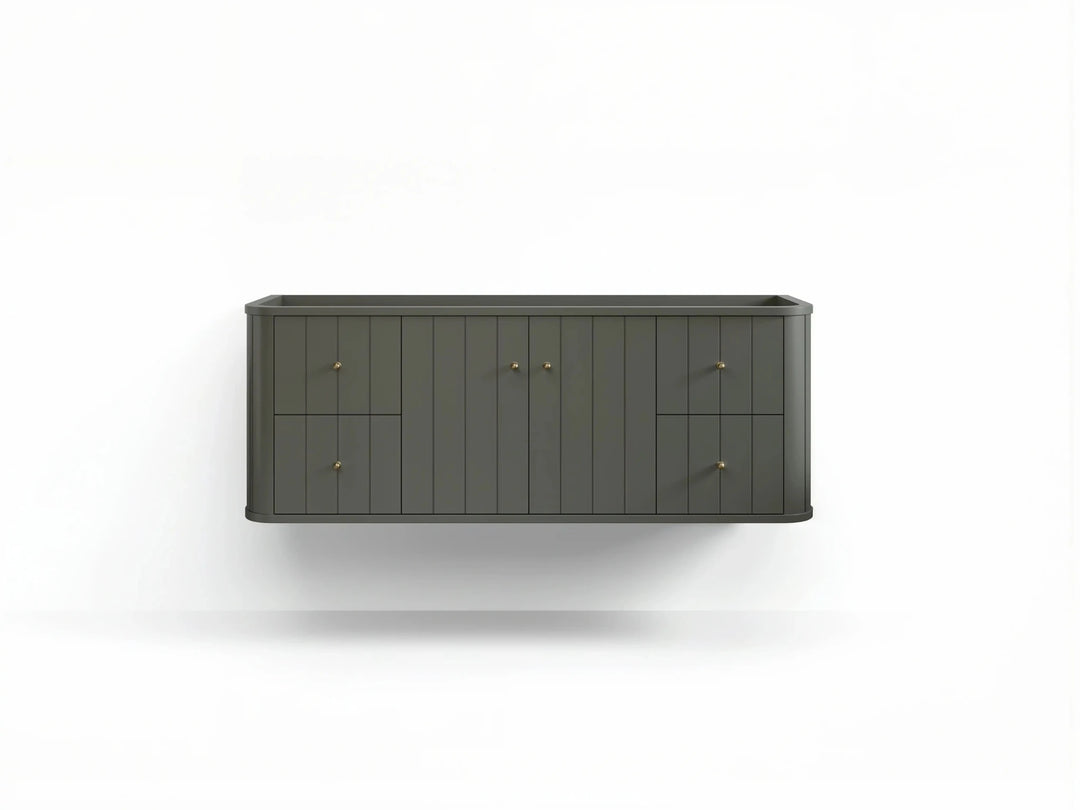 Houston Floating 60 in. W x 22 in. D Single Sink Bathroom Vanity | 
              
                Pewter Green
                
                  
             - HOU-FLT-CAB-PGN-59S - photo №18