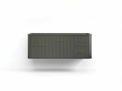 Houston Floating 60 in. W x 22 in. D Single Sink Bathroom Vanity - Willow Bath and Vanity