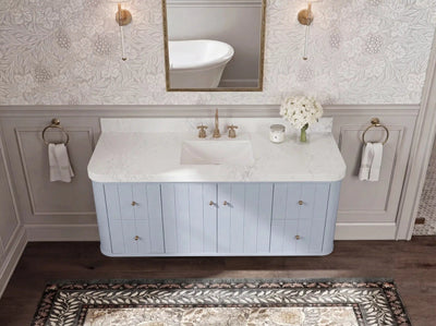 Houston Floating 60 in. W x 22 in. D Single Sink Bathroom Vanity - Willow Bath and Vanity