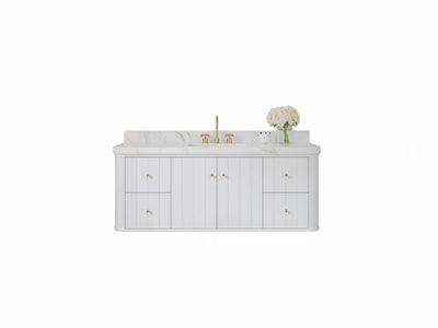 Houston Floating 60 in. W x 22 in. D Single Sink Bathroom Vanity - Willow Bath and Vanity