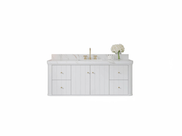Houston Floating 60 in. W x 22 in. D Single Sink Bathroom Vanity - photo 1