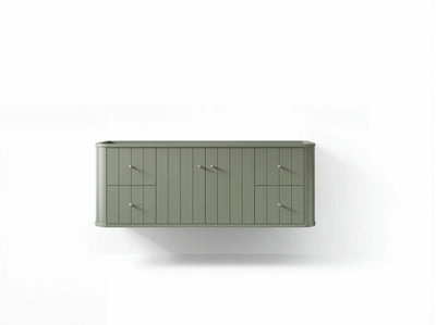 Houston Floating 60 in. W x 22 in. D Single Sink Bathroom Vanity - Willow Bath and Vanity