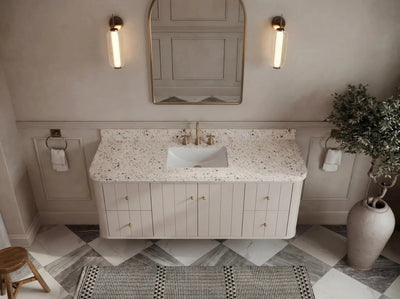 Houston Floating 60 in. W x 22 in. D Single Sink Bathroom Vanity - Willow Bath and Vanity