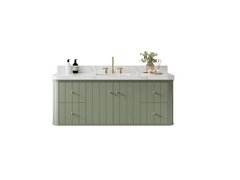 Houston Floating 60 in. W x 22 in. D Single Sink Bathroom Vanity - photo 1