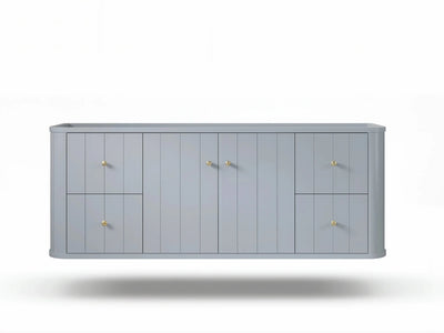 Houston Floating 60 in. W x 22 in. D Single Sink Bathroom Vanity - Willow Bath and Vanity
