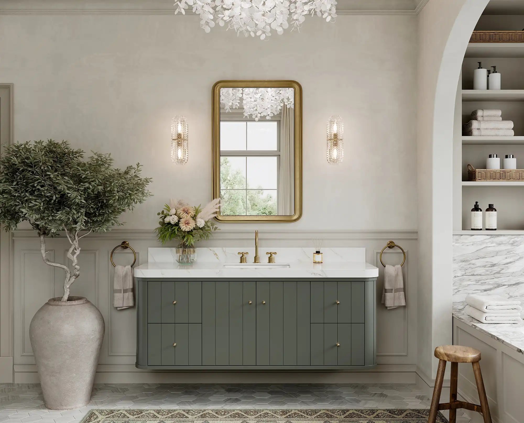 Houston Floating 60 in. W x 22 in. D Single Sink Bathroom Vanity - Willow Bath and Vanity
