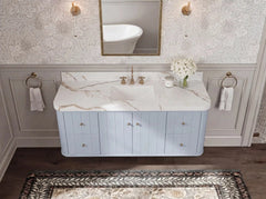 Houston Floating 60 in. W x 22 in. D Single Sink Bathroom Vanity - photo 3