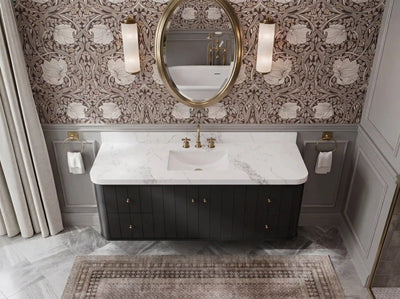 Houston Floating 60 in. W x 22 in. D Single Sink Bathroom Vanity - Willow Bath and Vanity