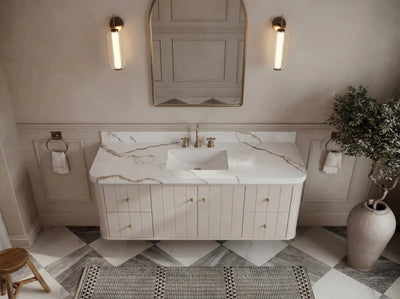 Houston Floating 60 in. W x 22 in. D Single Sink Bathroom Vanity - Willow Bath and Vanity