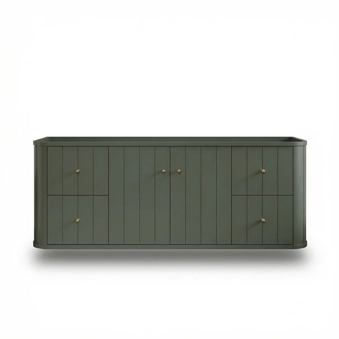 Houston Floating 60 in. W x 22 in. D Single Sink Bathroom Vanity | 
              
                Pewter Green
                
                  
             - HOU-FLT-CAB-PGN-59S - photo №17