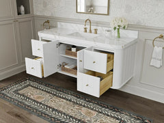 Houston Floating 60 in. W x 22 in. D Single Sink Bathroom Vanity - photo 3