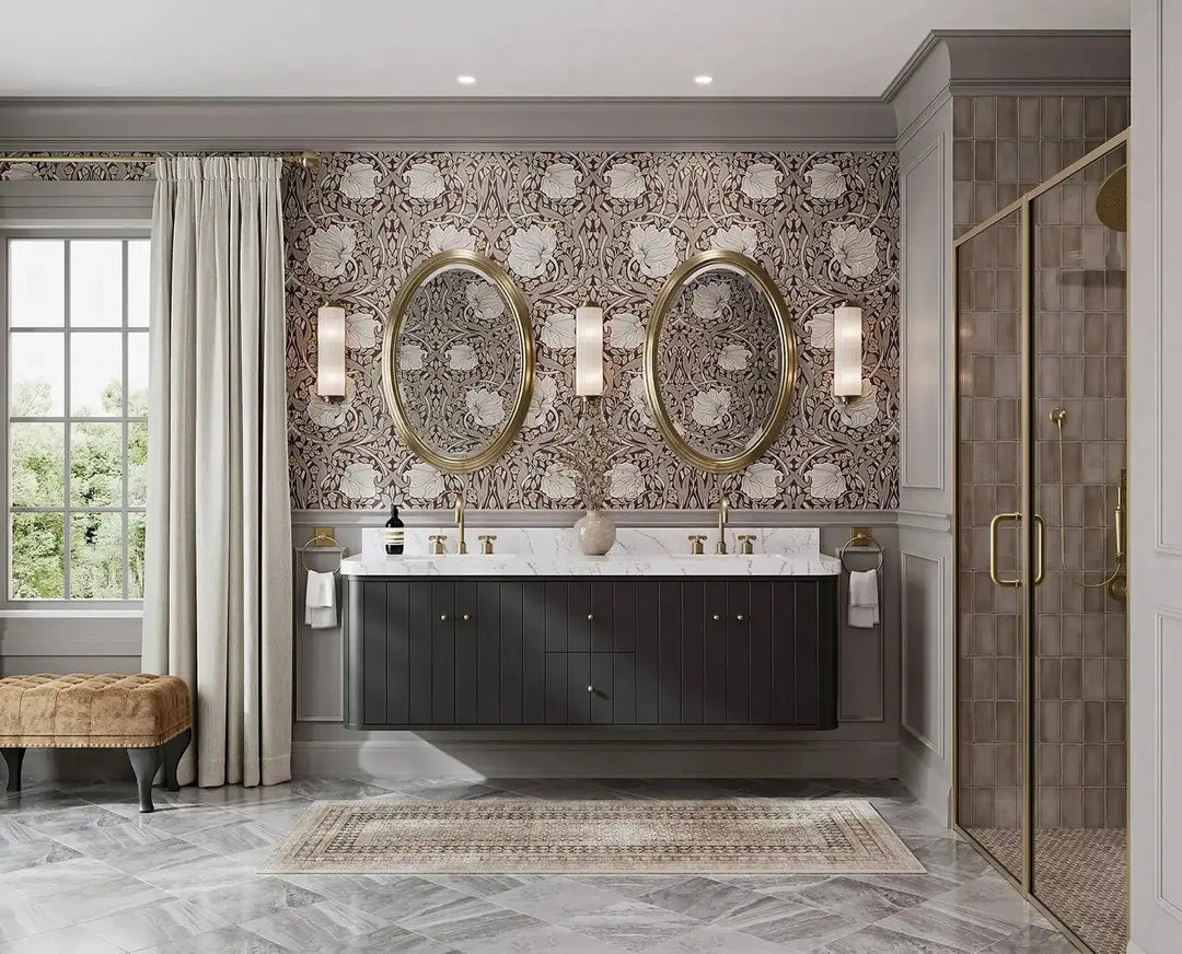 Houston Floating 72 in. W x 22 in. D Double Sink Bathroom Vanity - Willow Bath and Vanity