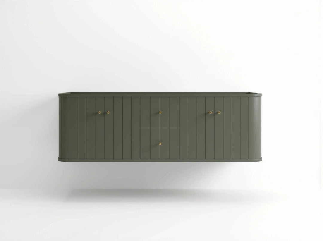 Houston Floating 72 in. W x 22 in. D Double Sink Bathroom Vanity | 
              
                Pewter Green
                
                  
             - HOU-FLT-CAB-PGN-71D - photo №18