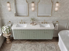 Houston Floating 72 in. W x 22 in. D Double Sink Bathroom Vanity - photo 13