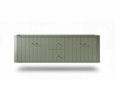 Houston Floating 72 in. W x 22 in. D Double Sink Bathroom Vanity - Willow Bath and Vanity