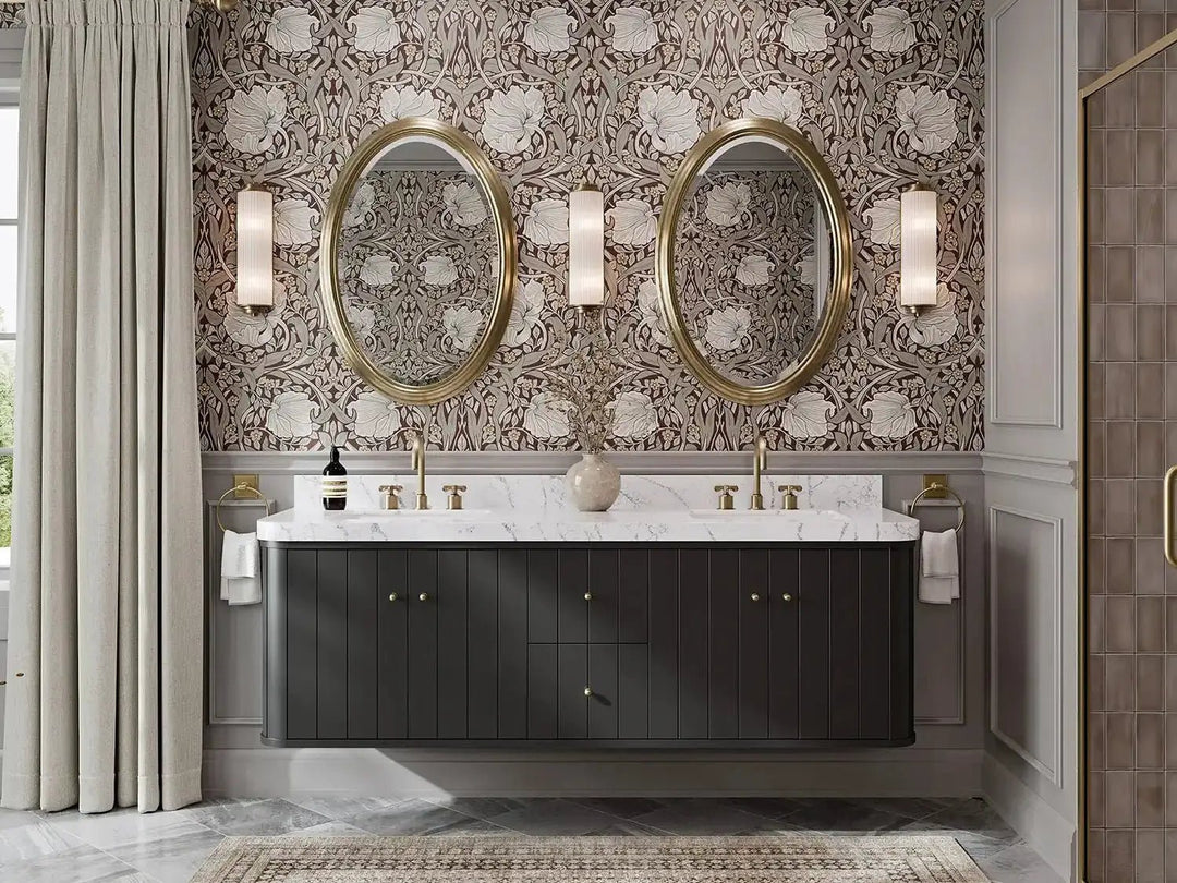 Houston Floating 72 in. W x 22 in. D Double Sink Bathroom Vanity - Willow Bath and Vanity