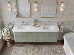 Houston Floating 72 in. W x 22 in. D Double Sink Bathroom Vanity - photo 17