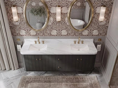 Houston Floating 72 in. W x 22 in. D Double Sink Bathroom Vanity - photo 17