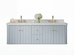 Houston Floating 72 in. W x 22 in. D Double Sink Bathroom Vanity - photo 1
