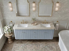 Houston Floating 72 in. W x 22 in. D Double Sink Bathroom Vanity - photo 7