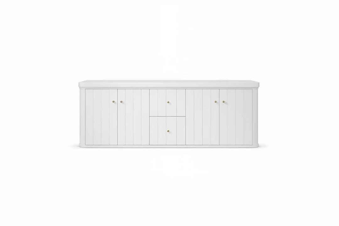 Houston Floating 72 in. W x 22 in. D Double Sink Bathroom Vanity | 
              
                White
                
                  
             - HOU-FLT-CAB-WH-71D - photo №15