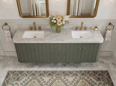 Houston Floating 72 in. W x 22 in. D Double Sink Bathroom Vanity - photo 13