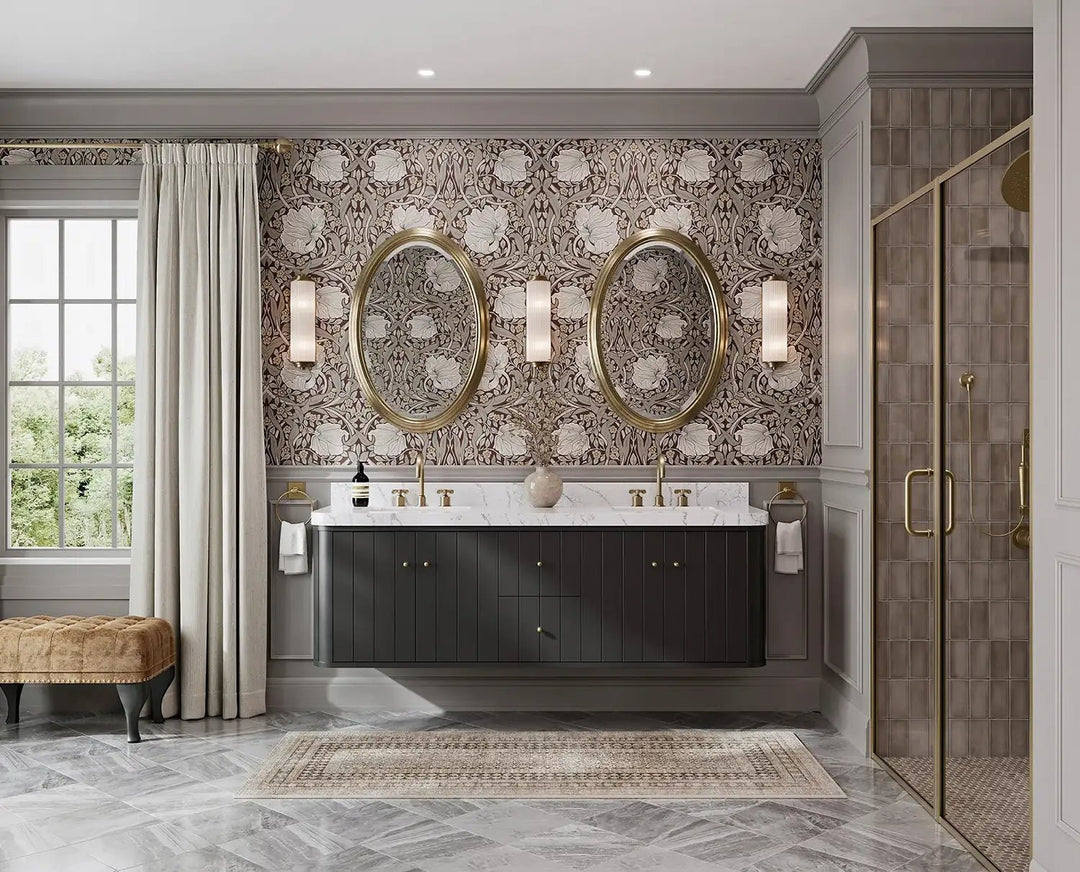 Houston Floating 72 in. W x 22 in. D Double Sink Bathroom Vanity - Willow Bath and Vanity