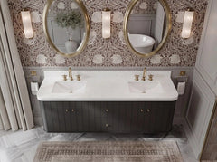 Houston Floating 72 in. W x 22 in. D Double Sink Bathroom Vanity - photo 18