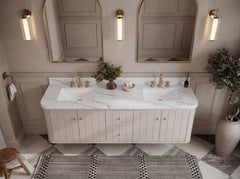 Houston Floating 72 in. W x 22 in. D Double Sink Bathroom Vanity - photo 14