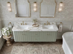 Houston Floating 72 in. W x 22 in. D Double Sink Bathroom Vanity - photo 10