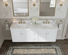 Houston Floating 72 in. W x 22 in. D Double Sink Bathroom Vanity - photo 4