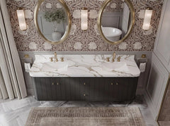 Houston Floating 72 in. W x 22 in. D Double Sink Bathroom Vanity - photo 15