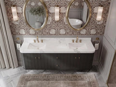 Houston Floating 72 in. W x 22 in. D Double Sink Bathroom Vanity - photo 9