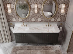 Houston Floating 72 in. W x 22 in. D Double Sink Bathroom Vanity - photo 16