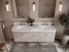 Houston Floating 72 in. W x 22 in. D Double Sink Bathroom Vanity - photo 12