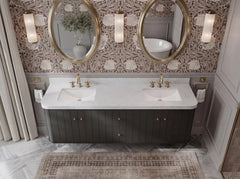 Houston Floating 72 in. W x 22 in. D Double Sink Bathroom Vanity - photo 14