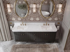 Houston Floating 72 in. W x 22 in. D Double Sink Bathroom Vanity - photo 11