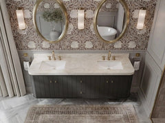 Houston Floating 72 in. W x 22 in. D Double Sink Bathroom Vanity - photo 12