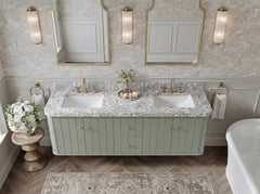 Houston Floating 72 in. W x 22 in. D Double Sink Bathroom Vanity - photo 8